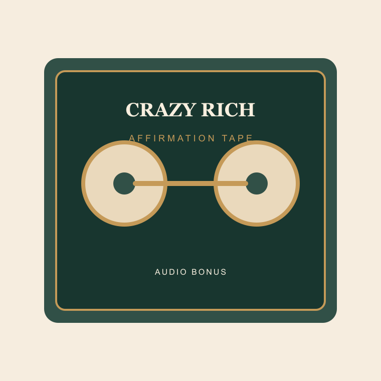 Crazy Rich Audio Tape included in Luxury Life Pack